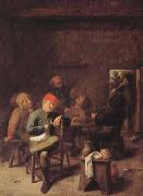 BROUWER, Adriaen Peasants Smoking and Drinking (mk08) china oil painting reproduction